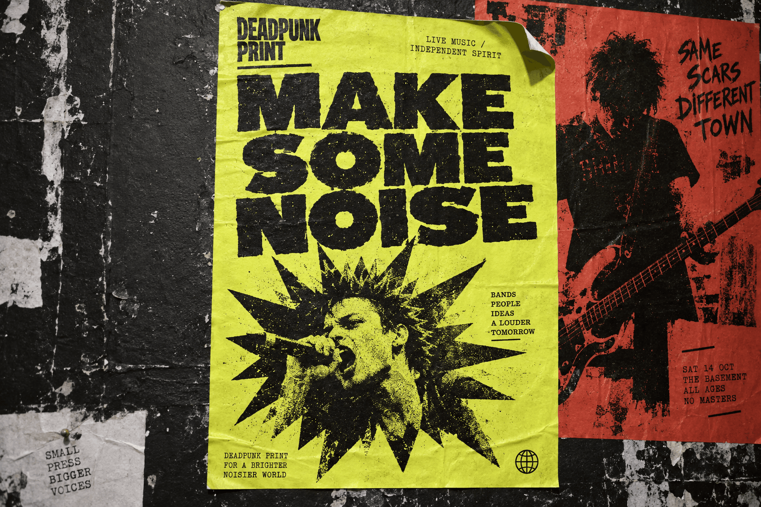 A1 posters for line-ups, shop windows and big announcements.